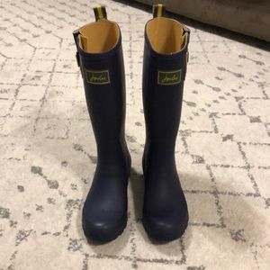 Joules French Navy Tall Welly